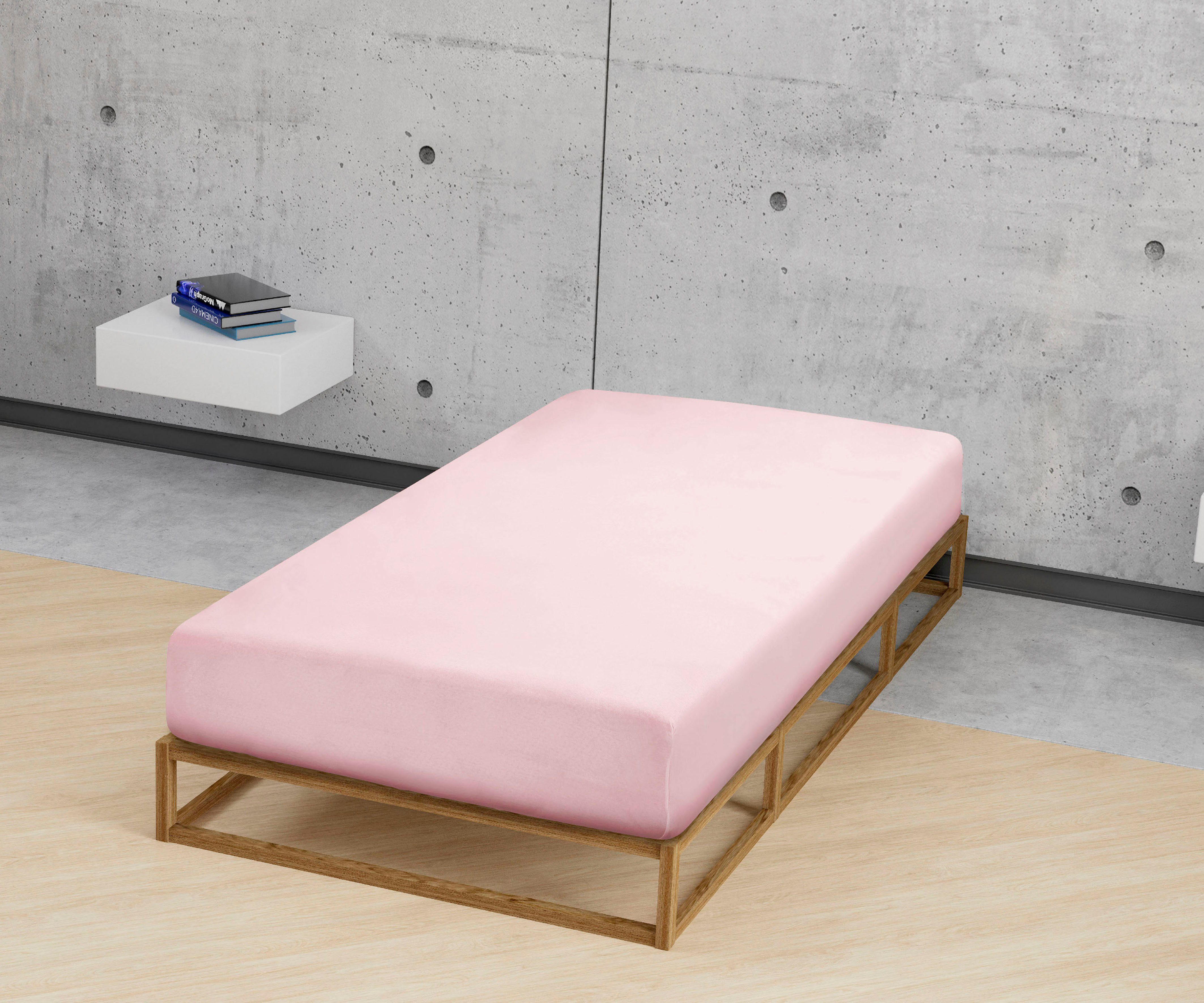 Biberna Spannbettlaken Leila, Jersey, Gummizug: rundum, (1 Stück), Bettlake günstig online kaufen