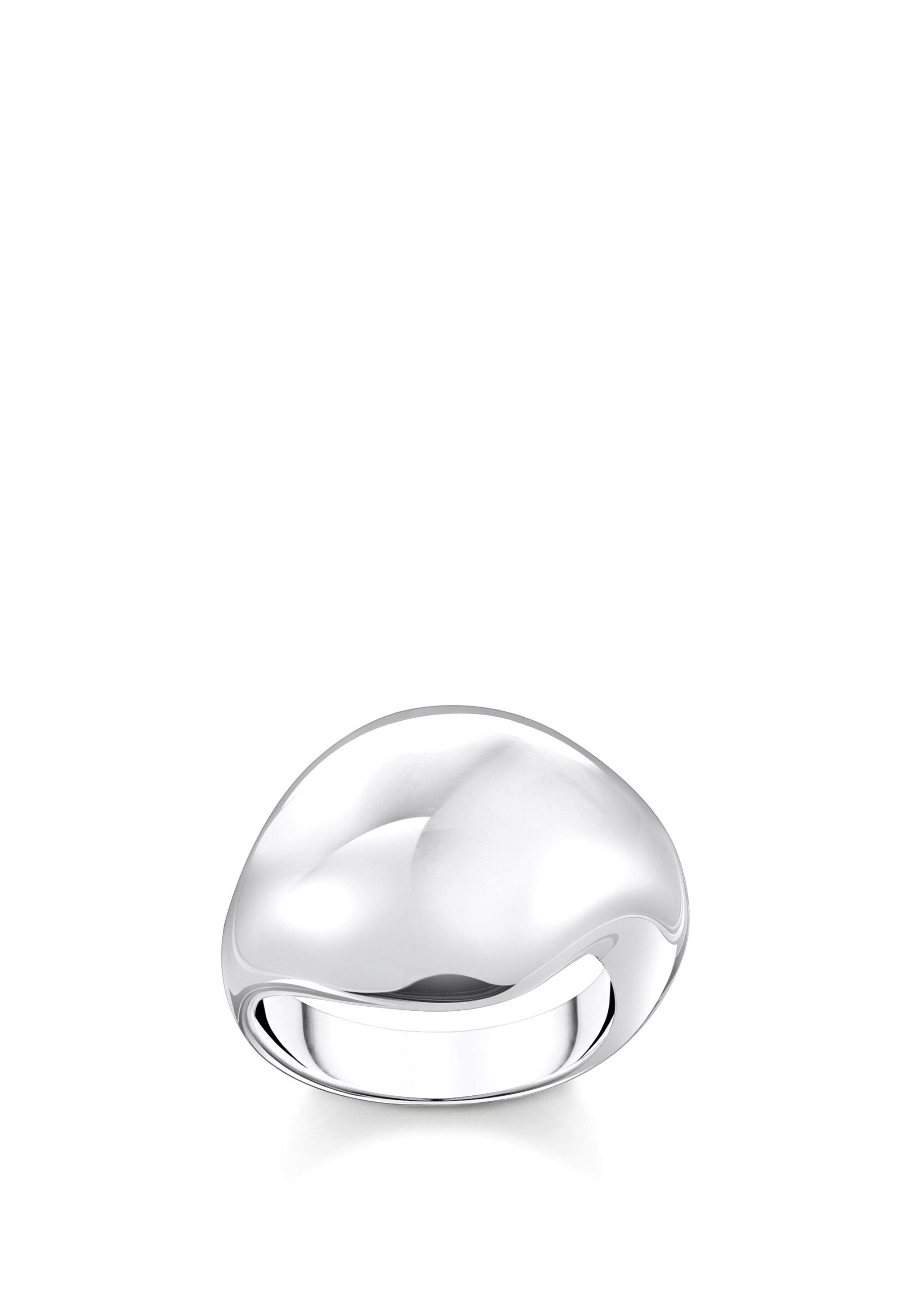 Fingerring Ring Organisch Tropfenförmig Silber