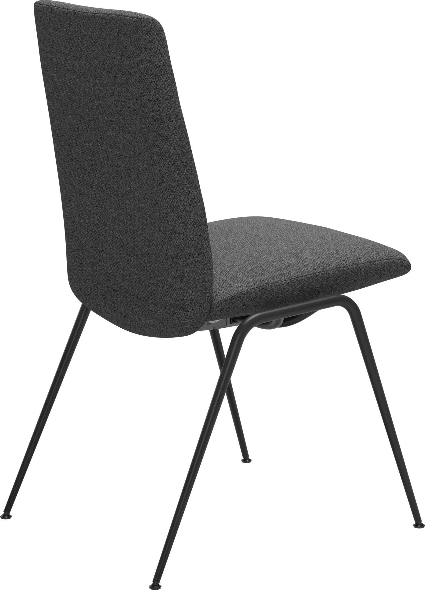 Schwarz in matt Laurel, Größe Polsterstuhl Stahl Beinen aus M, Stressless® Back, mit Low