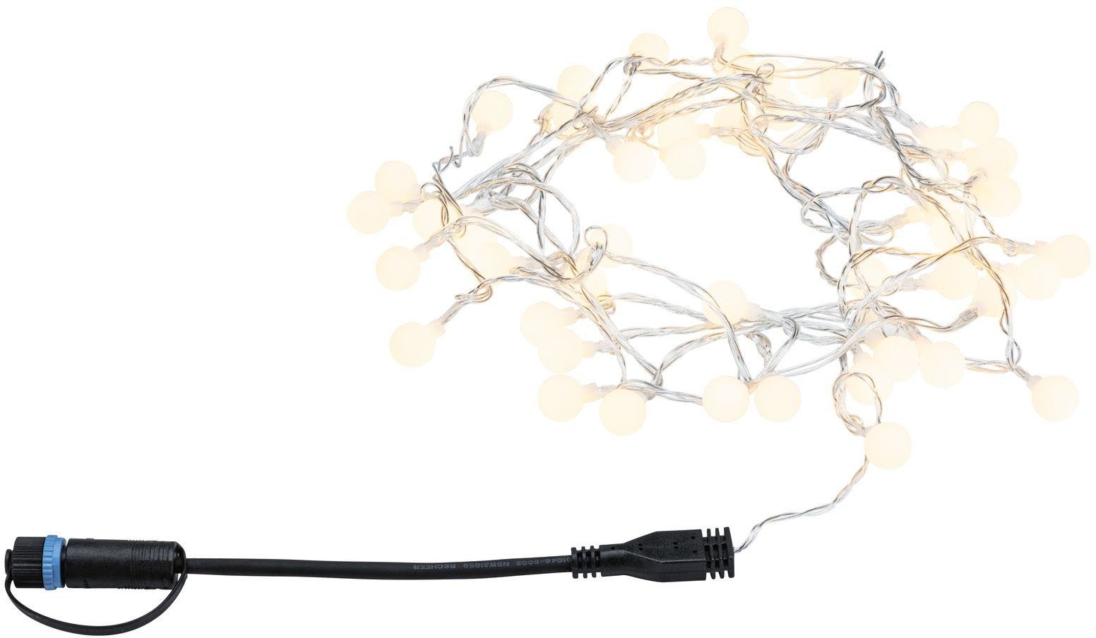 Paulmann LED-Lichterkette Plug & Shine IP44 5m 24V 3.000K 48x2lm, 1-flammig