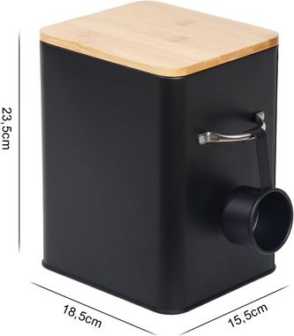 Zedelmaier Aufbewahrungsbox Waschpulver-box Waschmittelbox 6.5L (Satz, 1 box+Deckel+Schaufel), Multifunktionale Aufbewahrungsbox für Hundefutter, Katzenfutter