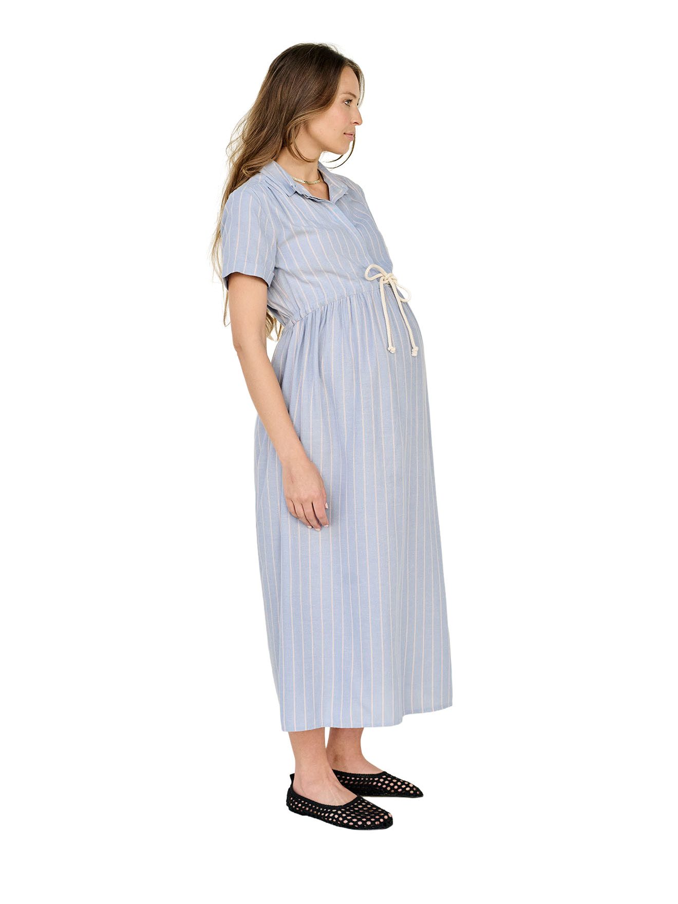 Envie de Fraise Umstandskleid Maxikleid mit Viskose Schwangerschaft & Stillzeit