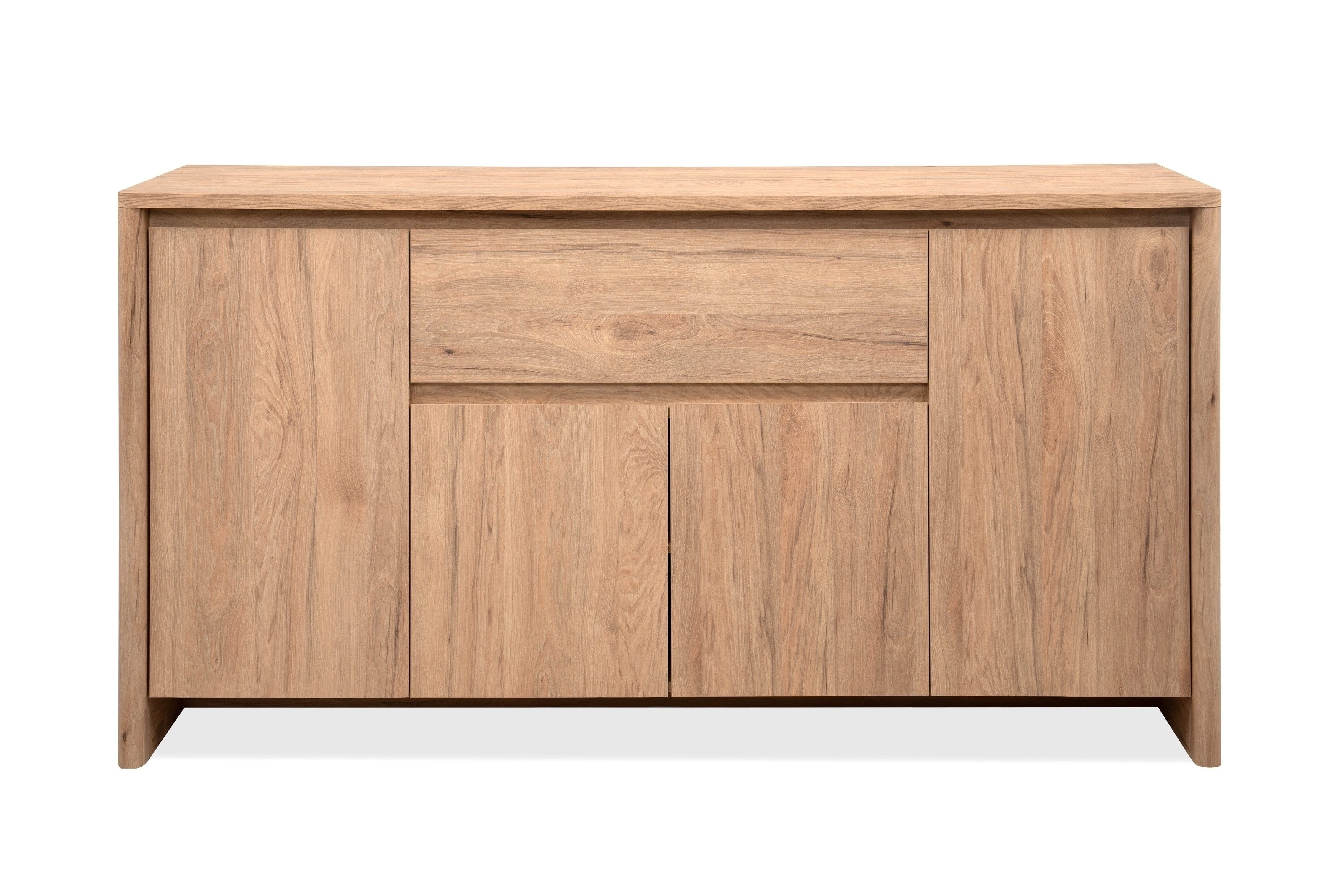 PREISBRECHER Sideboard Genf, in Jackson Hickory (Eiche) Dekor - 164x85x40cm (BxHxT)