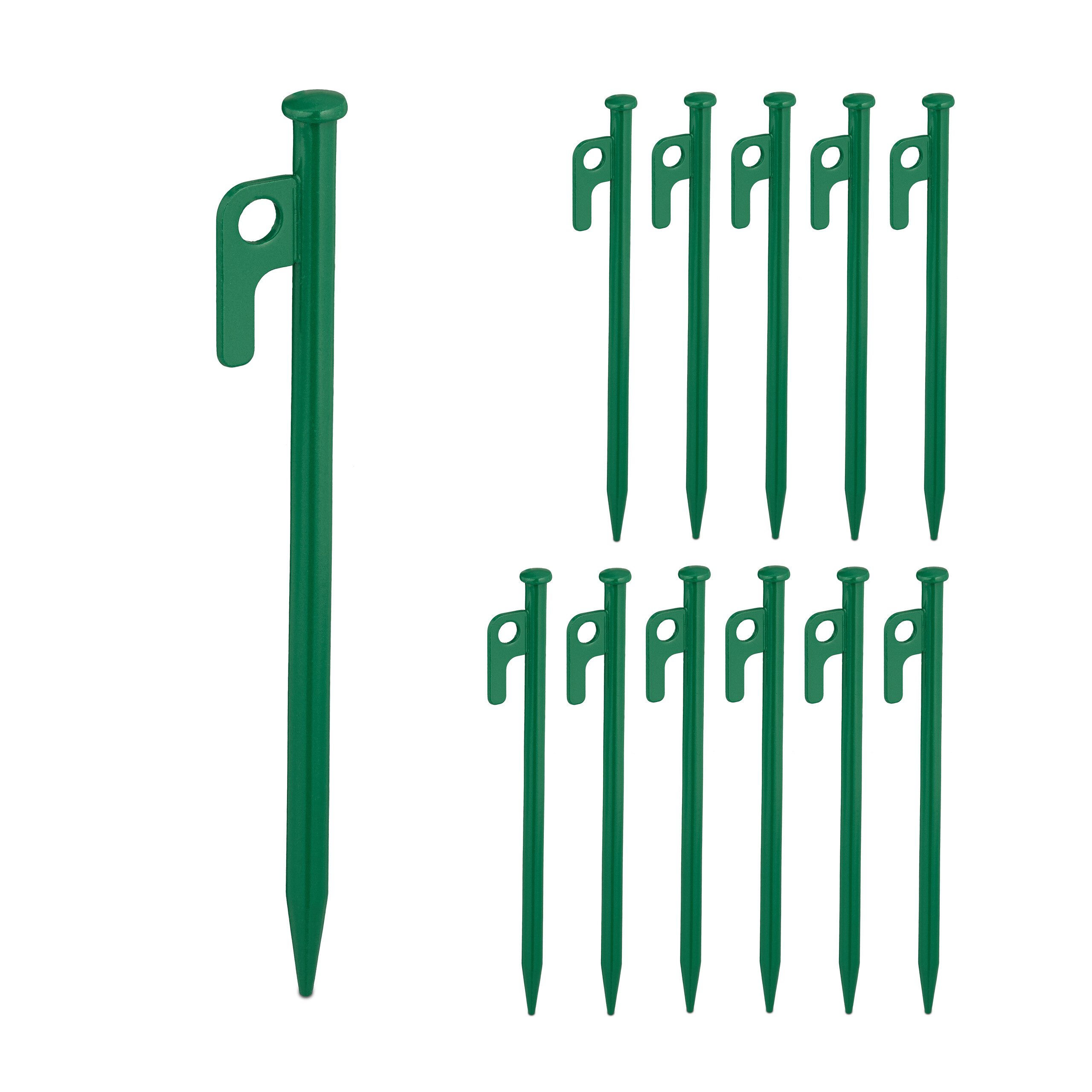 Zelthering Felsbodenheringe grün 12er Set