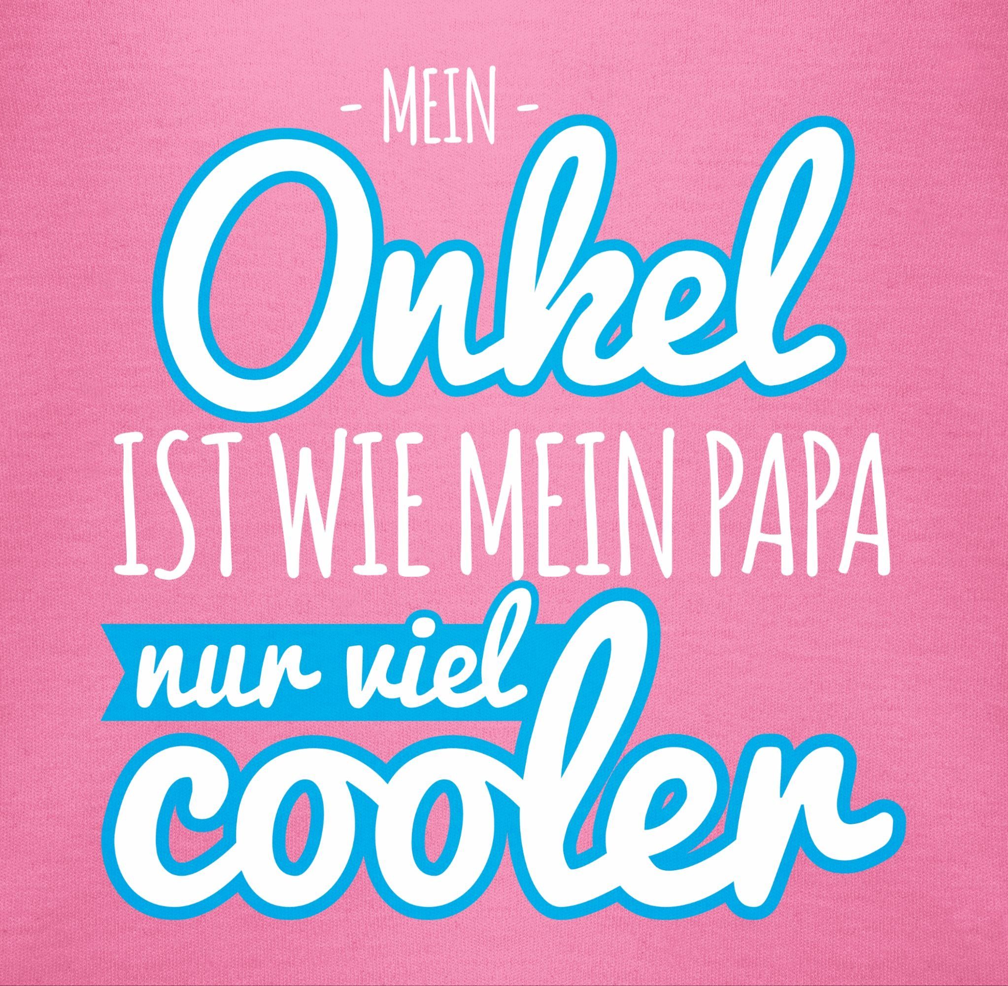 Shirtracer Shirtbody Mein Onkel ist wie mein Papa nur viel cooler blau Sprüche Baby