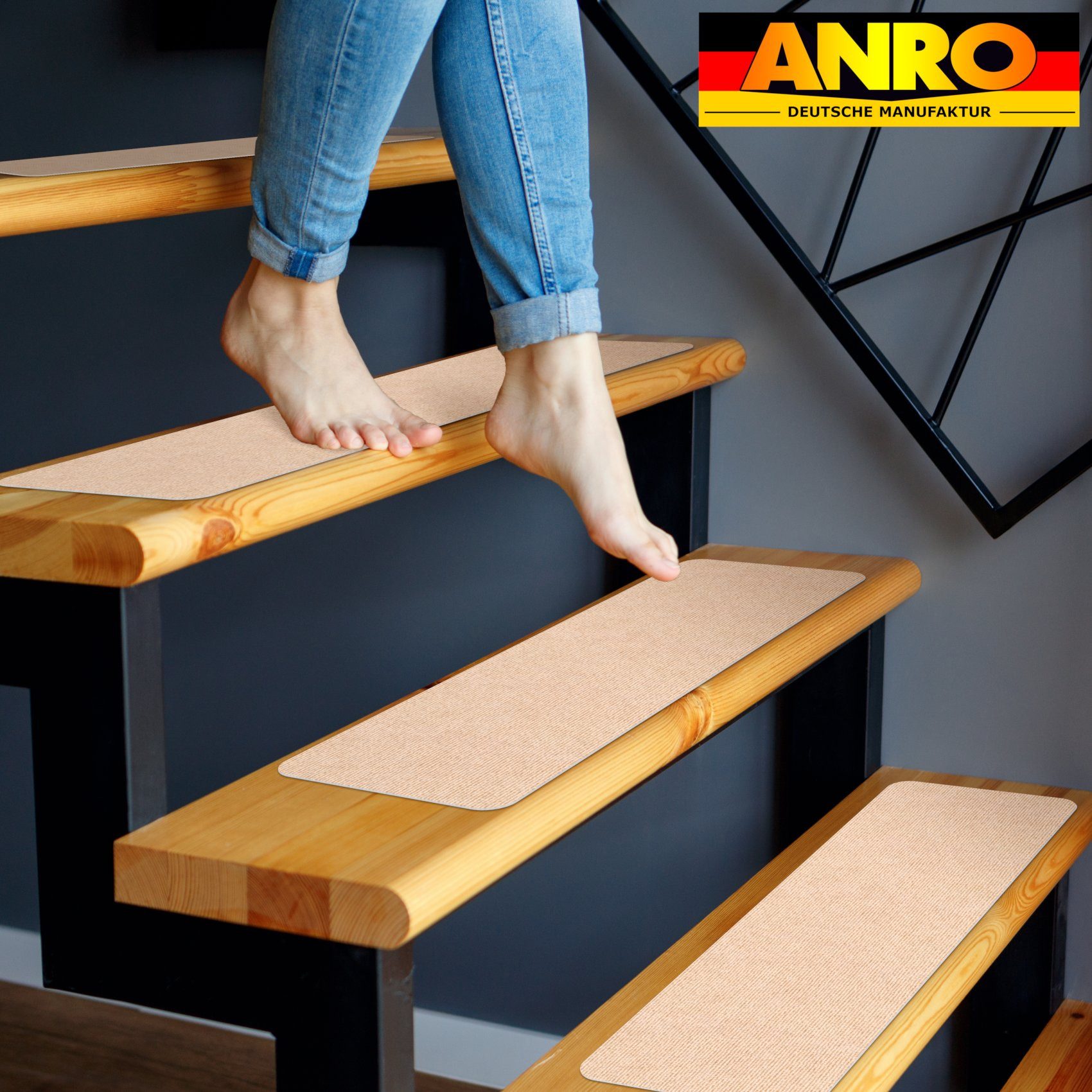 ANRO Stufenmatte Stufenschutz NEMESIS Treppenschutz Treppenmatte, Rechteck, günstig online kaufen