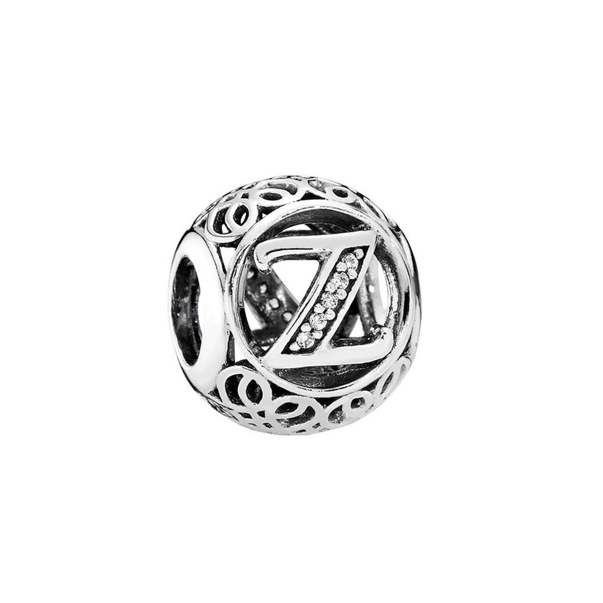 Pandora Charm-Einhänger Pandora Charm Buchstabe Z mit Zirkonia Sterling-Silber 791870CZ