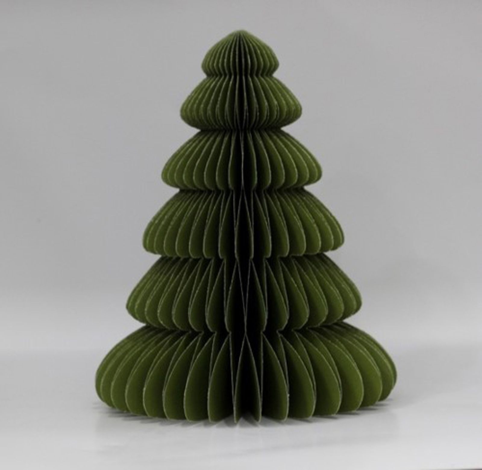 BURI Dekofigur 12x Weihnachten Tannenbaum Wabendesign Deko Aufsteller Christmas