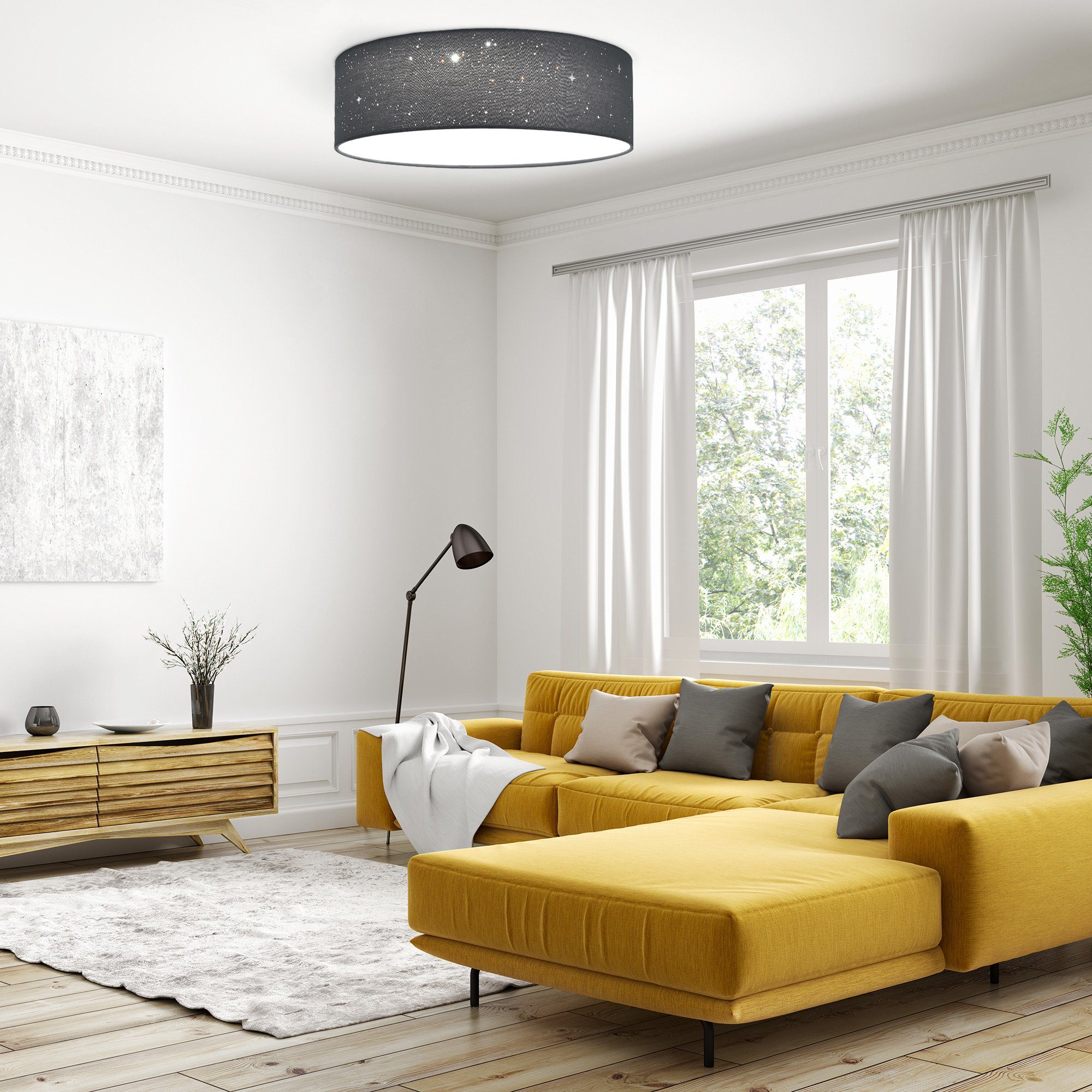 Navaris Deckenleuchten Dimmbare Deckenlampe rund mit günstig online kaufen
