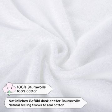 Corimori Badetuch Baby Kapuzenbadetuch mit Grußkarte, Geschenk-Set, Baumwolle (1-St)