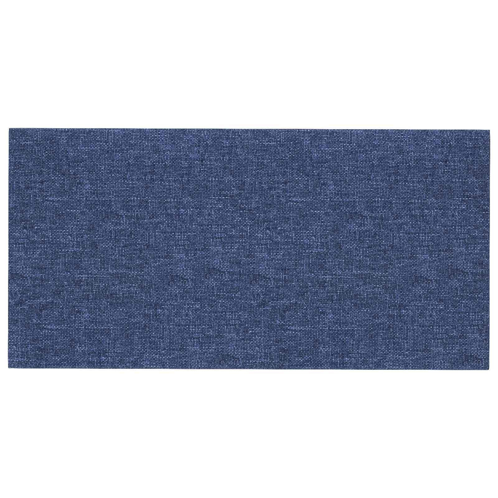 vidaXL Wandpaneel Wandkopfteilen 12 stk. 60 x 30 cm Blau Stoff, (12-tlg)