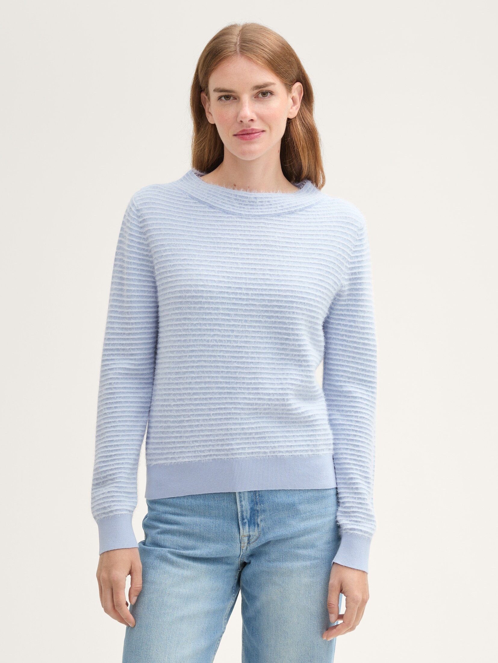 Strickpullover Strickpullover aus Federgarn