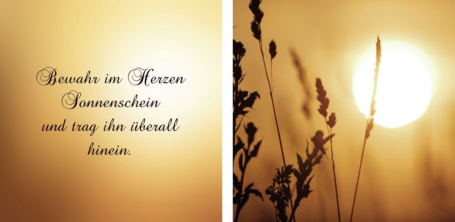 Leinwandbild Sonnenschein