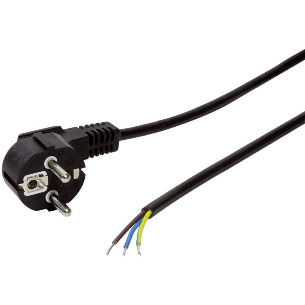 LogiLink LogiLink Strom Anschlusskabel [1x Schutzkontakt-Winkelstecker - 1x off Stromkabel, (150.00 cm)