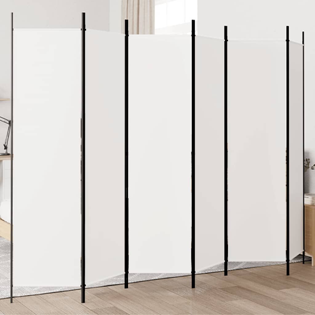 furnicato Raumteiler Weißer Falt-300 x 200 cm aus Polyesterstoff, 1-tlg. günstig online kaufen