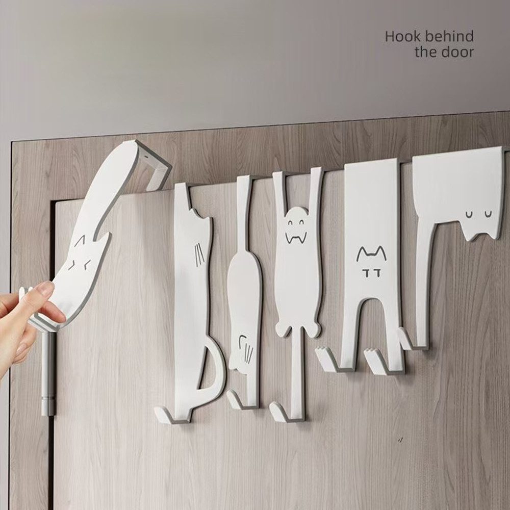 Jumpeak Türhaken Cat Pattern Silent Hook, Hinter der Tür Haken Regal, kein günstig online kaufen