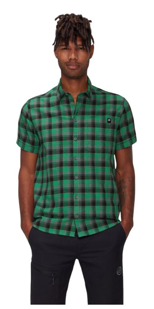 Mammut Outdoorhemd Wanderhemd Trovat Summer Kurzarm (Baumwolle-Mischung) strata