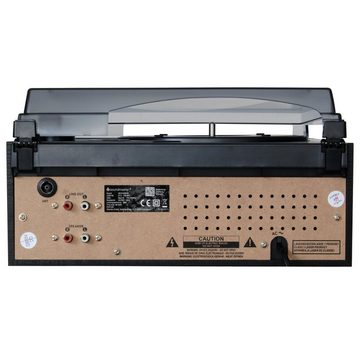 Soundmaster MCD1820SW Plattenspieler Stereoanlage CD-Player DAB+ USB SD Kassette Multifunktionsspieler (Riemenantrieb, USB-Encoding Funktion, Plattenspieler, Kassette, CD, USB, Digitalradio)