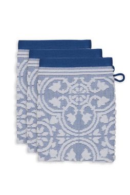 PiP Studio Handtuch Pip TILE LE PIP Waschhandschuh Gästetuch Handtuch Duschtuch, blue, Baumwolle (1-St), rechteckig