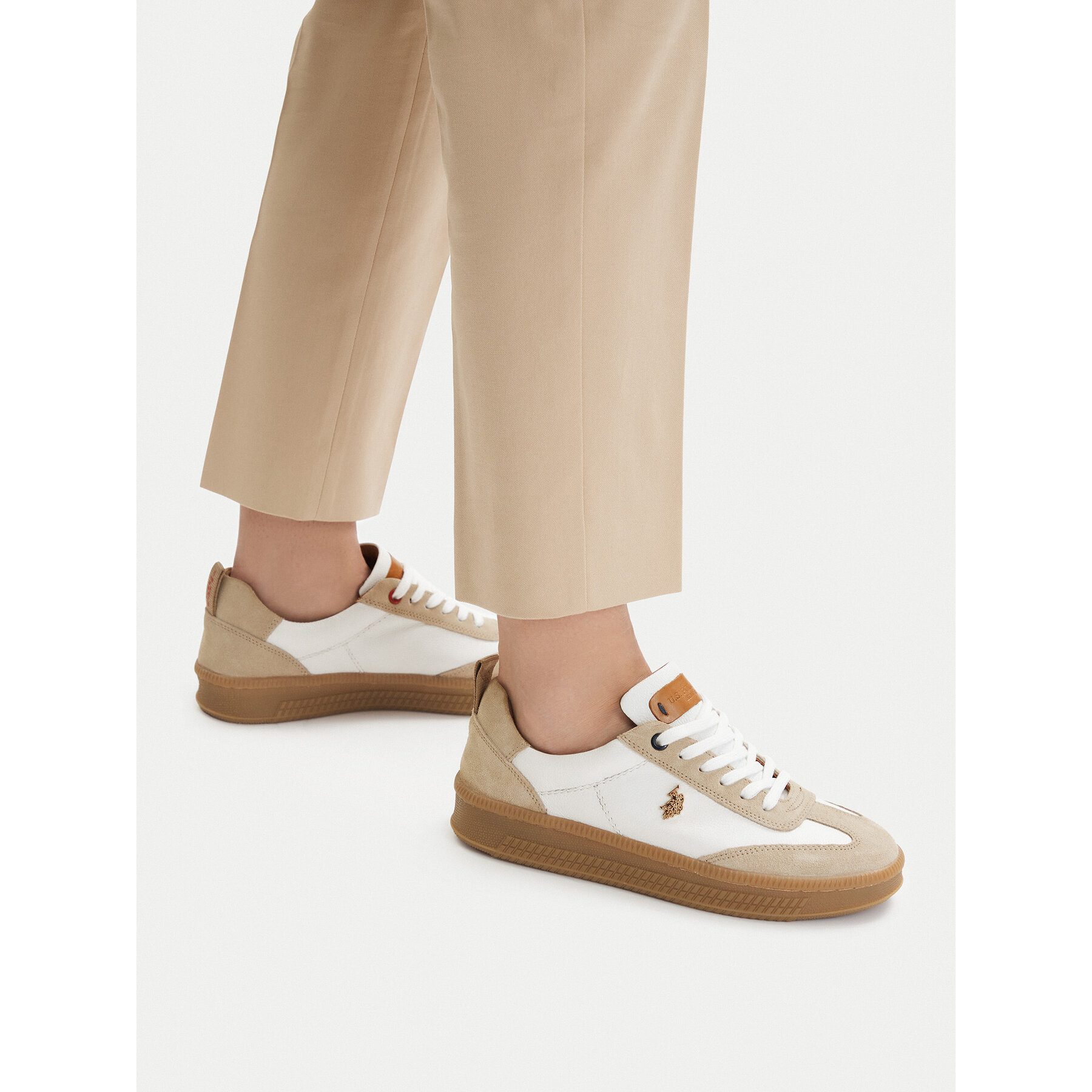 U.S. Polo Assn. Weiße Damen-Sneaker von US Polo Assn Sneaker