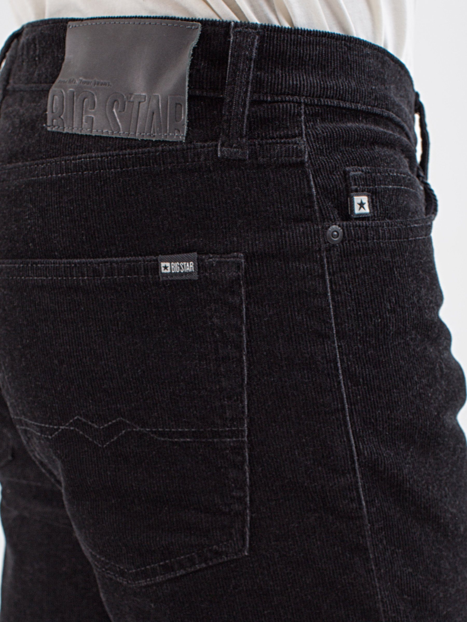 BIG STAR COLT (1-tlg) CORD Straight-Jeans kohlschwarz