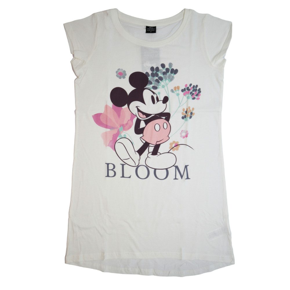 Disney Pyjamaoberteil Disney Mickey Maus Damen kurzarm Schlafshirt Baumwolle