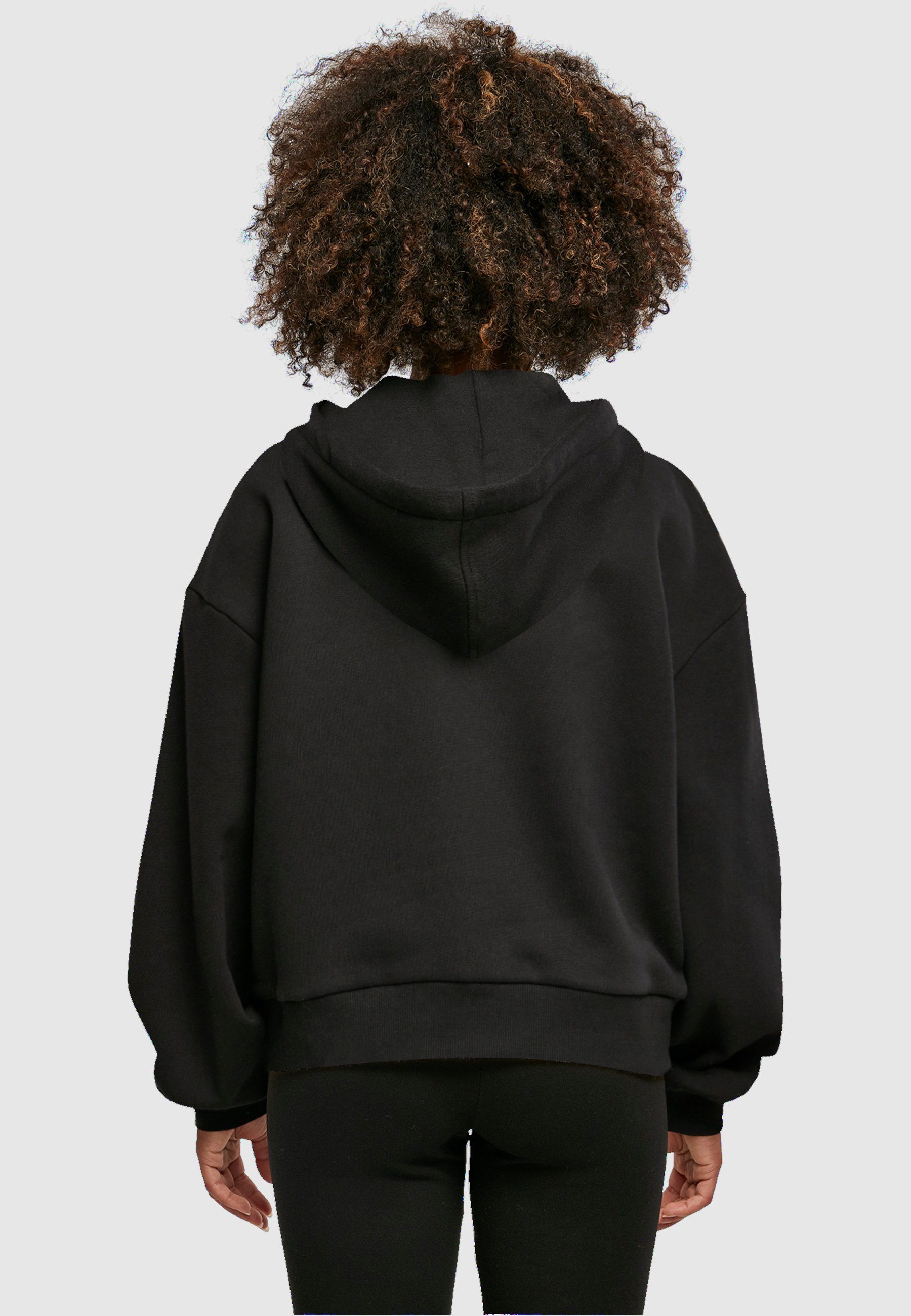 Hoody Merchcode Mom Organic - black Queen (1-tlg) Damen Day Oversized Mothers Ladies Kapuzenpullover