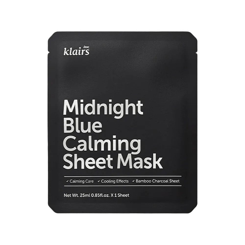 Dear Klairs Tuchmaske Klairs Midnight Blue Calming Sheet Mask