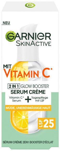 GARNIER Gesichtsserum SkinActive Vitamin C Serum Crème