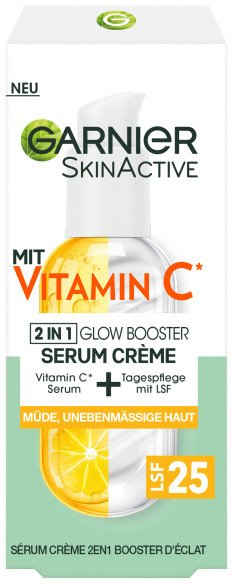 GARNIER Gesichtsserum SkinActive Vitamin C Serum Crème