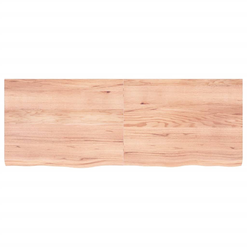 Hellbraun furnicato Behandelt Massivholz Tischplatte 160x60x(2-6)cm Eiche