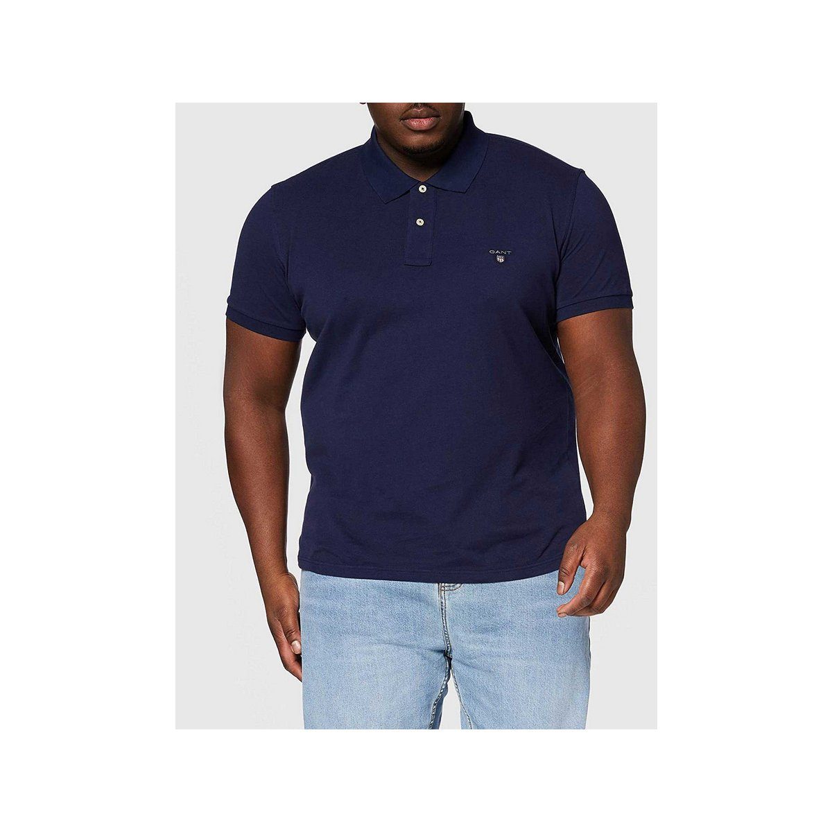 Gant Poloshirt blau regular (1-tlg) fit Navy