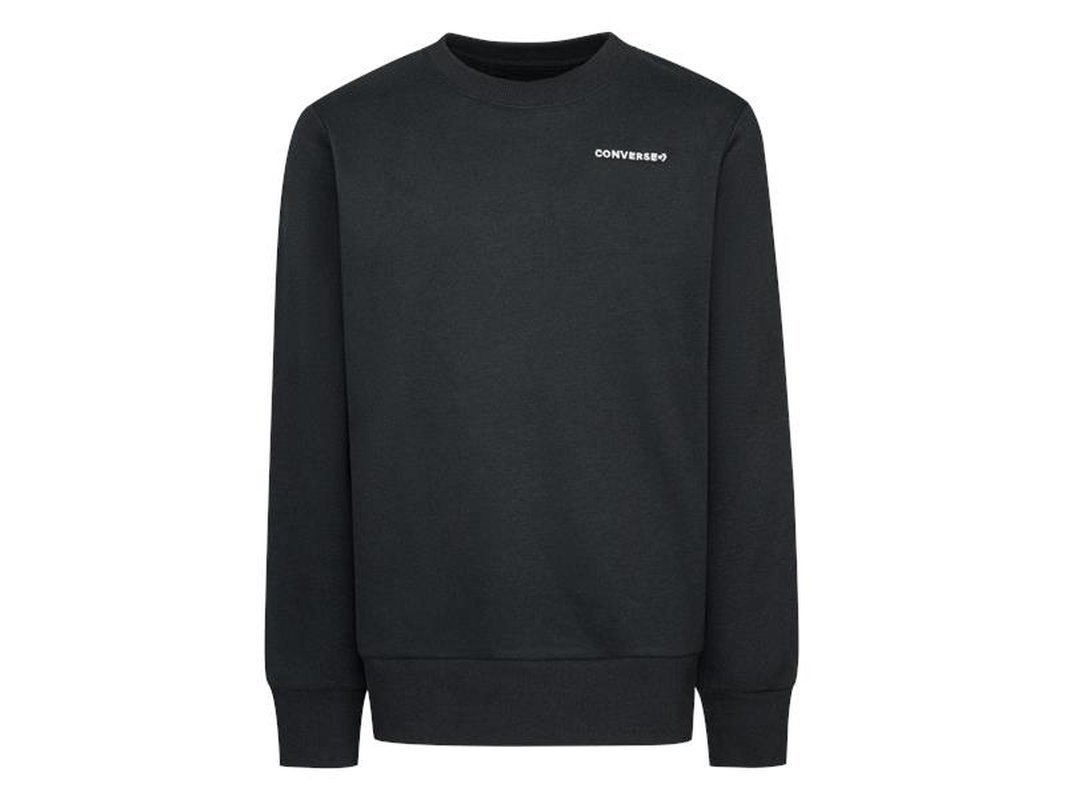 Converse Sweatshirt WORDMARK für CREW - BLACK Kinder