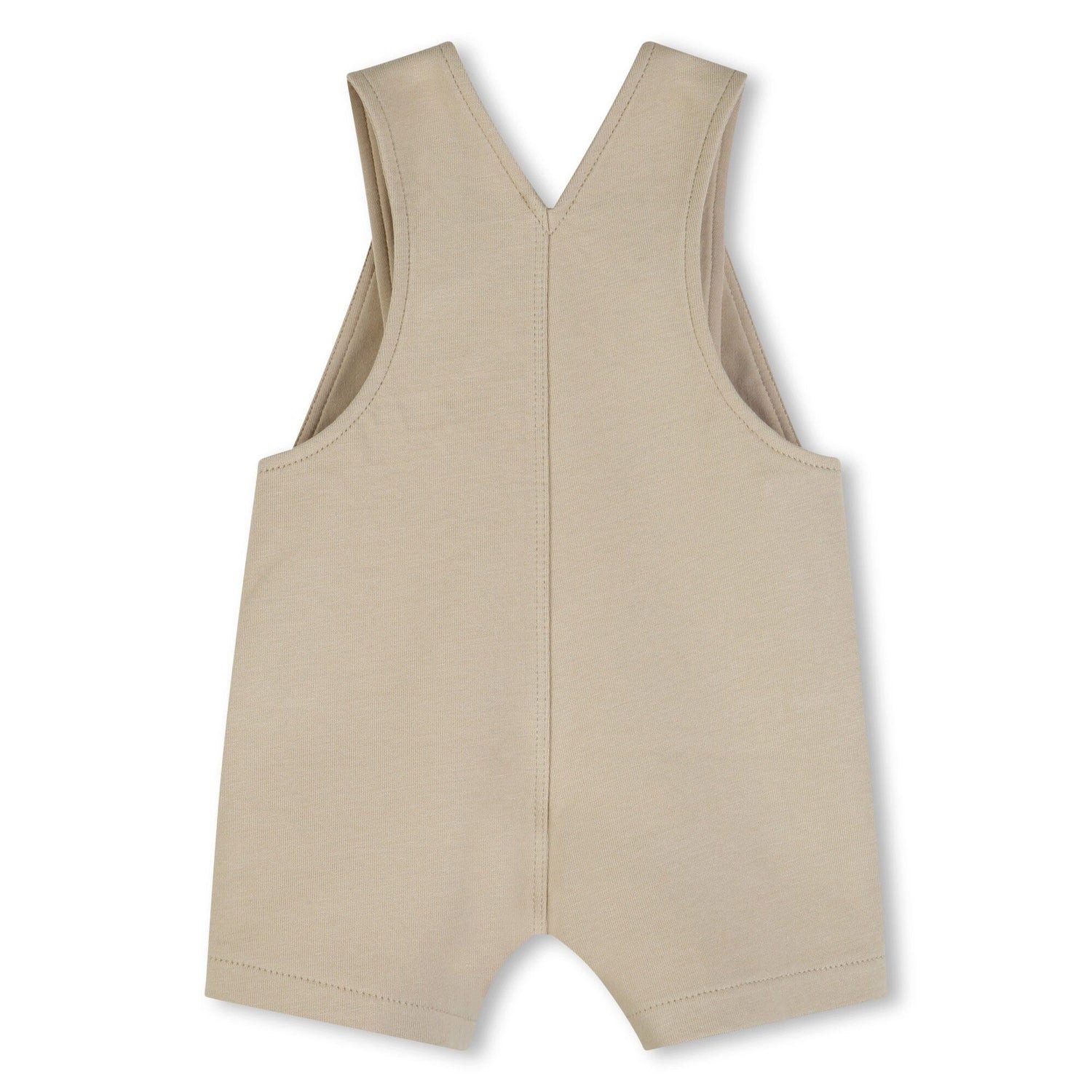 BOSS Latzhose BOSS Baby Shorts-Overall – Jersey, Beige, Druckknöpfe