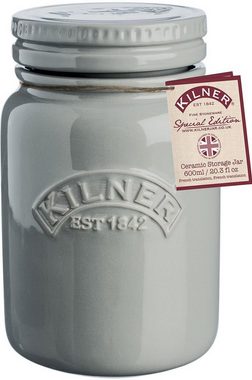 KILNER Vorratsdose, Keramik, (1-tlg), für Tee und Kaffee, Mehl und Zucker, 600 ml