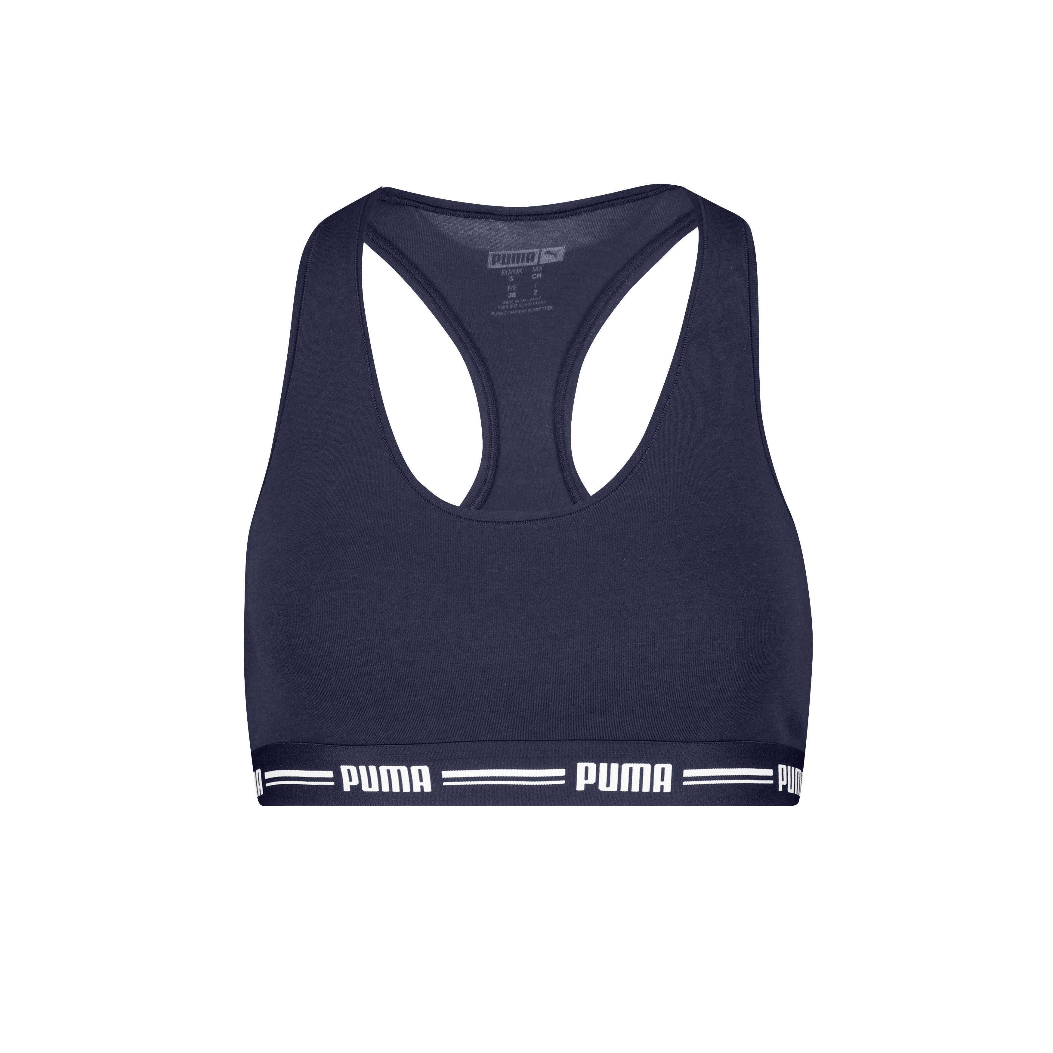 PUMA Sport-Bustier PUMA WOMEN RACER BACK TOP 1P HANG Racerback-Rücken, Logo günstig online kaufen