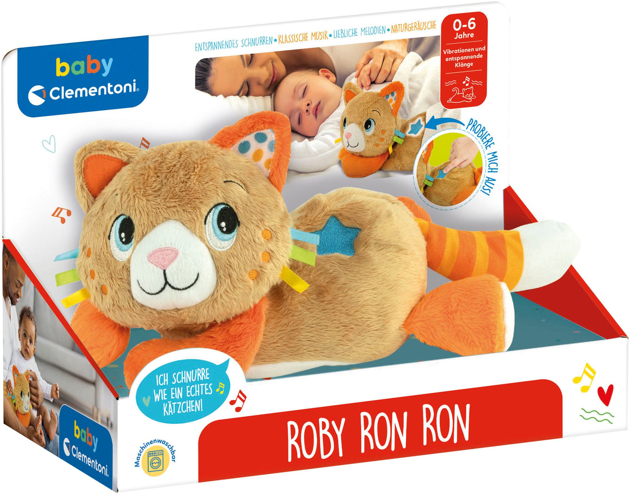 Clementoni® Plüschfigur Baby Clementoni, Kitty, Schlaf- und Kuschelkätzchen günstig online kaufen