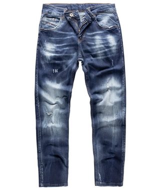 Rock Creek Regular-fit-Jeans Herren Jeans Stonewashed Dunkelblau RC-3113