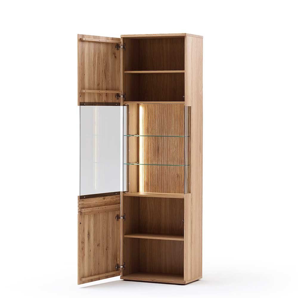 Pharao24 Vitrine Arelas aus Massivholz