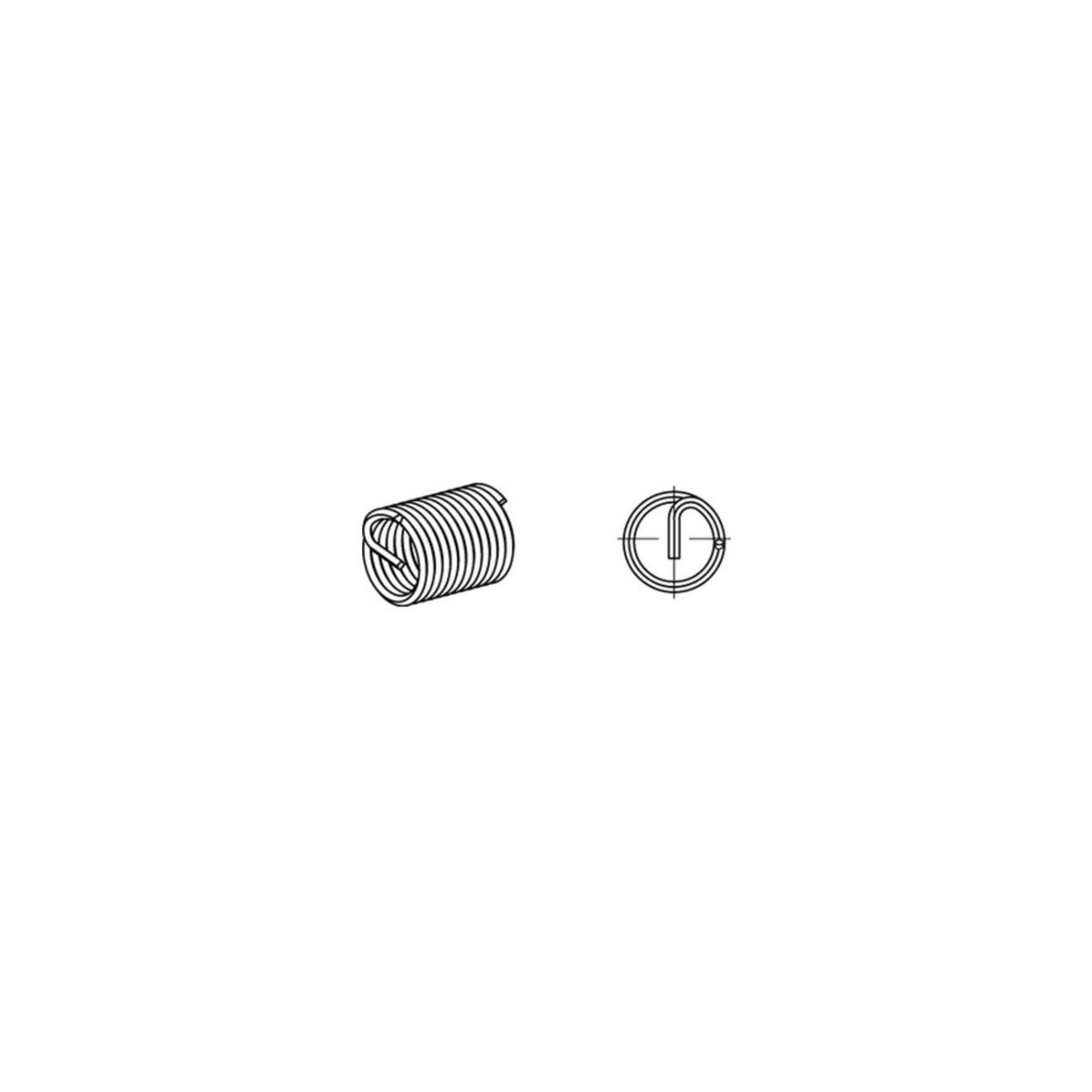 AMECA Rundbürste Gewindeeinsatz R 88330 FormA M6x 9 A 2 25 Stück AMECOIL 100 Stk