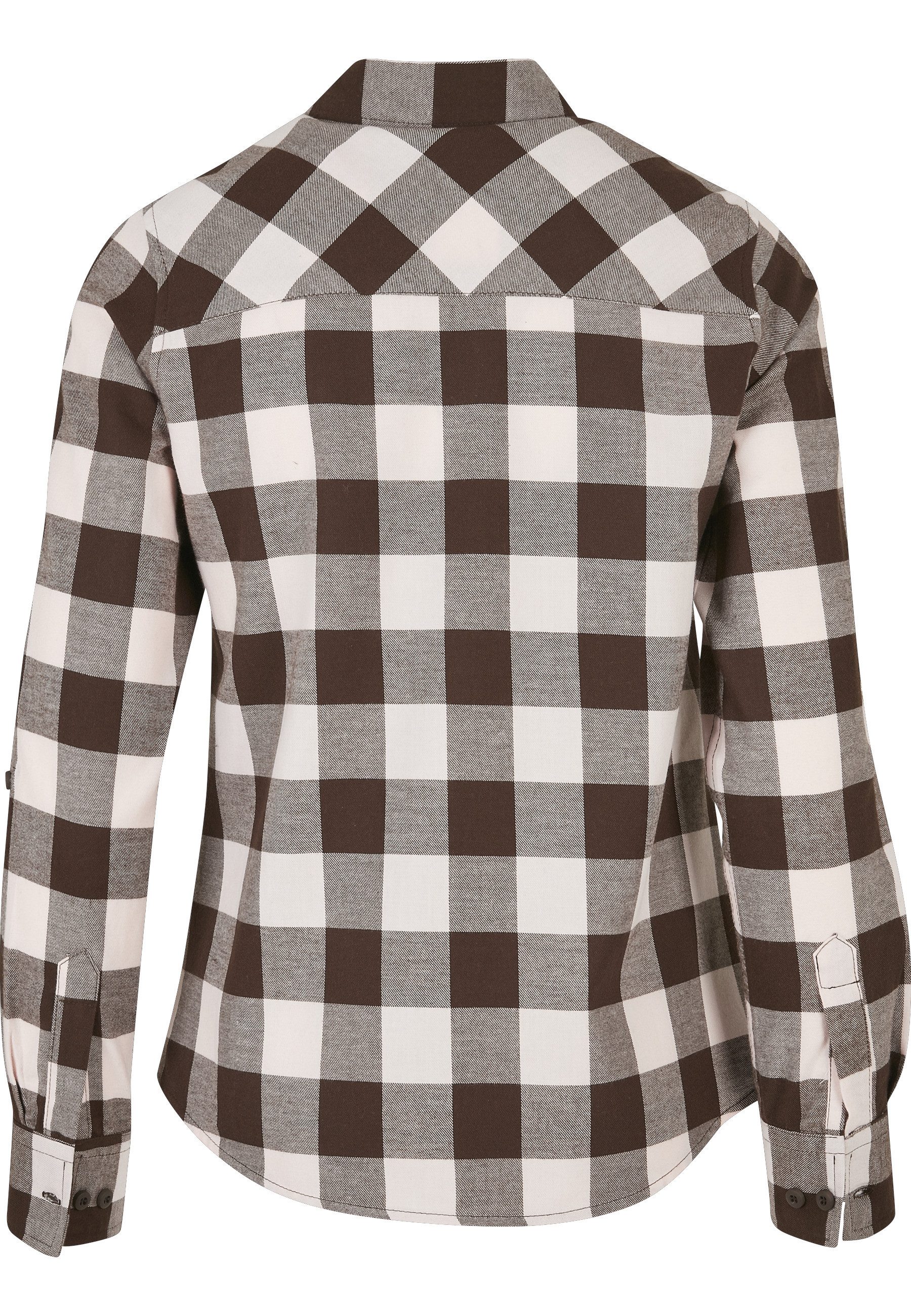 URBAN CLASSICS Langarmhemd Urban Classics Damen Ladies Turnup Checked Flanell Shirt (1-tlg)