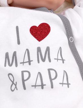 Baby Sweets Strampler Strampler I love Mama & Papa (1-tlg)