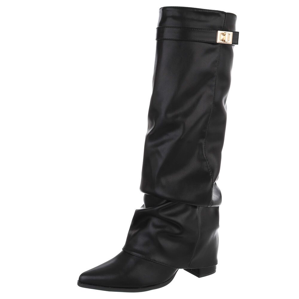 Ital-Design Elegante Stiefel mit hochwertigem Material und bequemem Design High-Heel-Stiefel