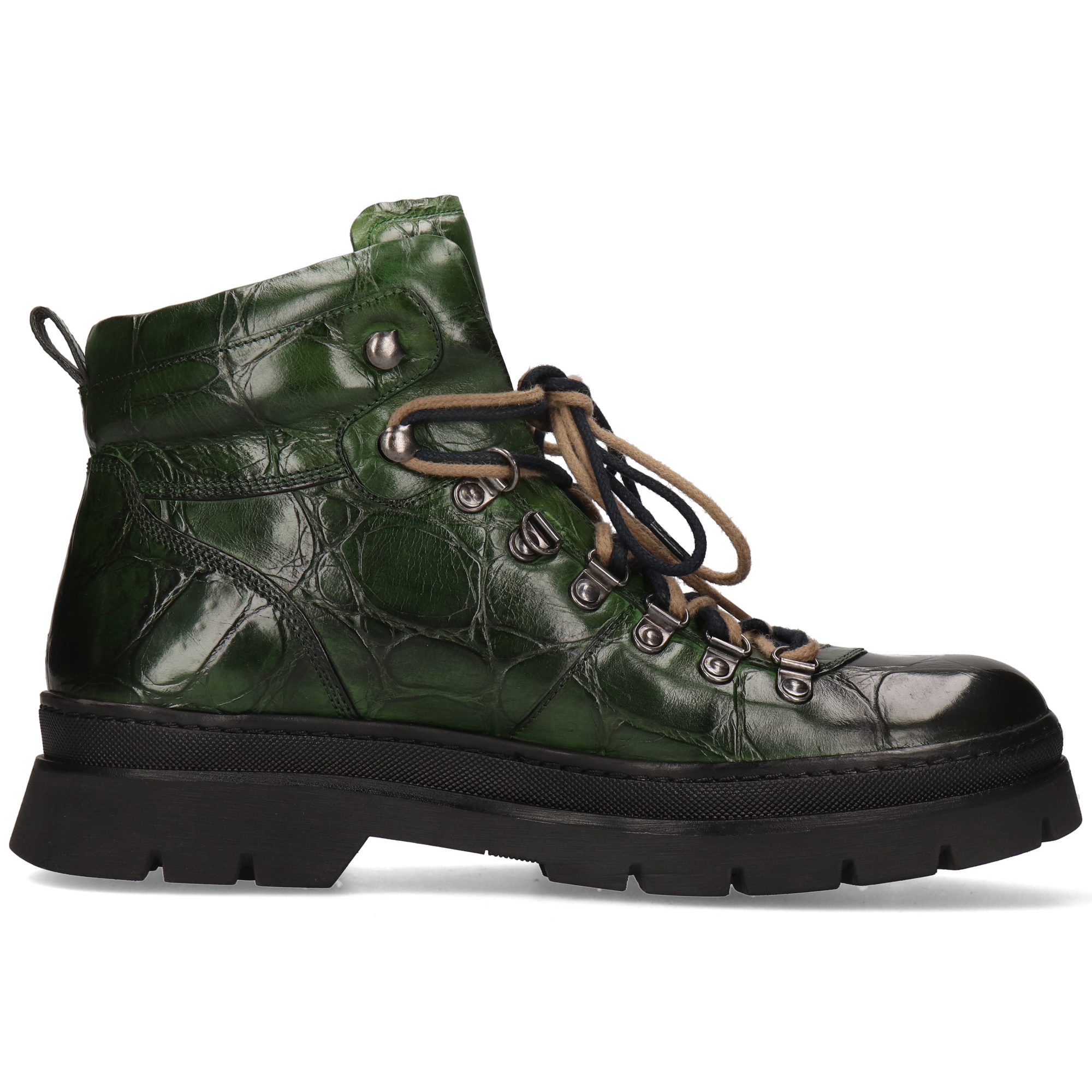 Melvin & Hamilton Jaden 5 Leder-Schnürstiefeletten für Herren Stiefelette Plateausohlen, Echtes Leder, Vegetabile Gerbung