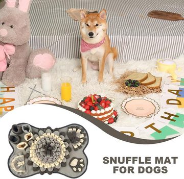 Tiere Schnüffelteppich Schnitzeljagdmatte für Hunde, Hundepuzzle 25x17 Zoll, Polyesterfaser, Für Hunde und Katzen, tragbar, fördert die natürliche Futtersuche.