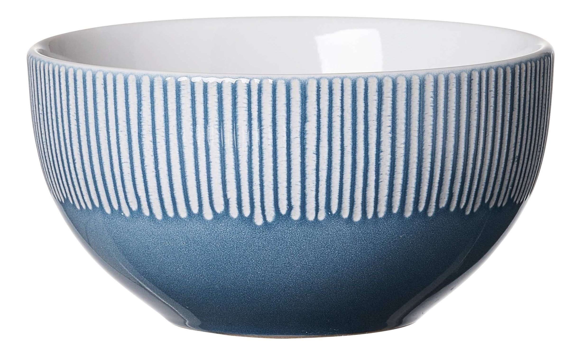 Ritzenhoff & Breker Schale Müslischale Banda, Steingut, 600 ml, Blau, Steingut