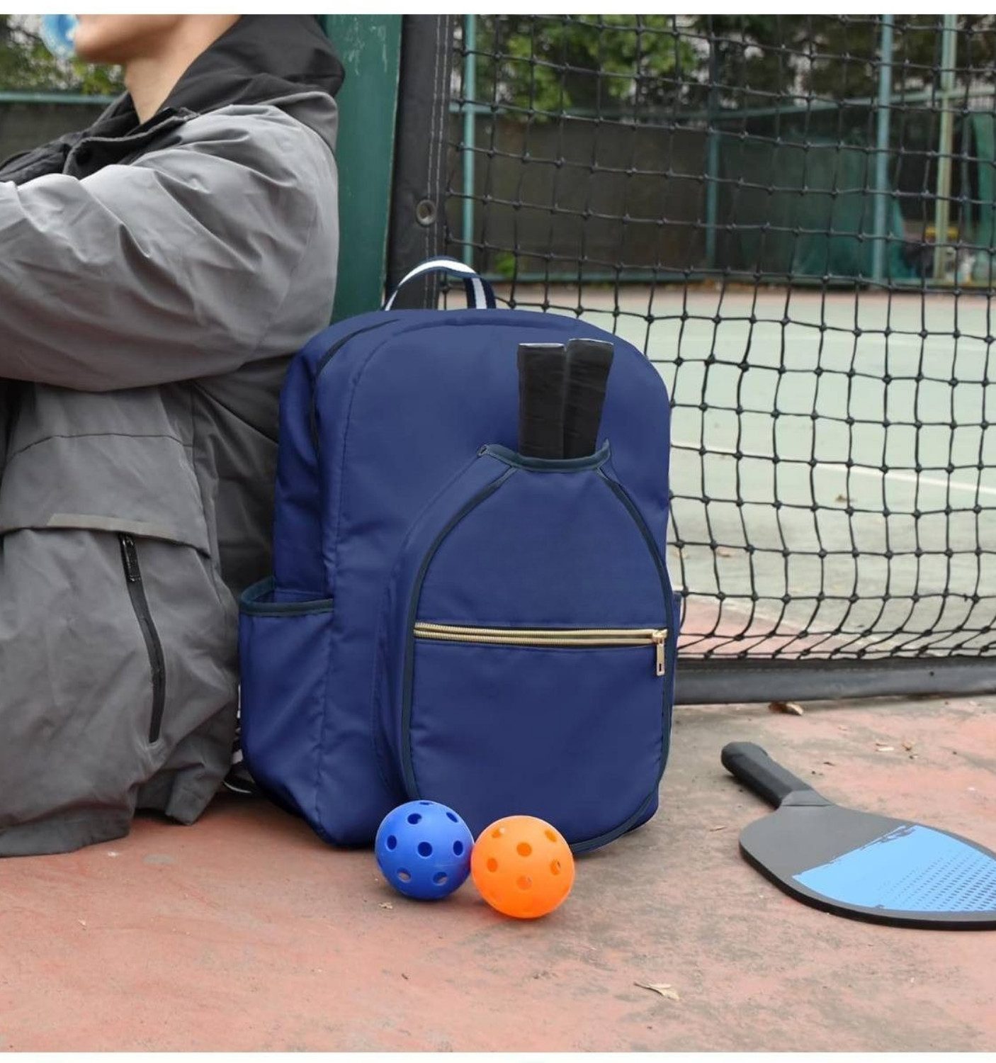 Diyarts Sportrucksack Pickleball (2 In-Ear-Kopfhörer + Ladecase), EP-T21 Bluetooth In-Ear-Kopfhörer mit Touch-Steuerung & Ladecase