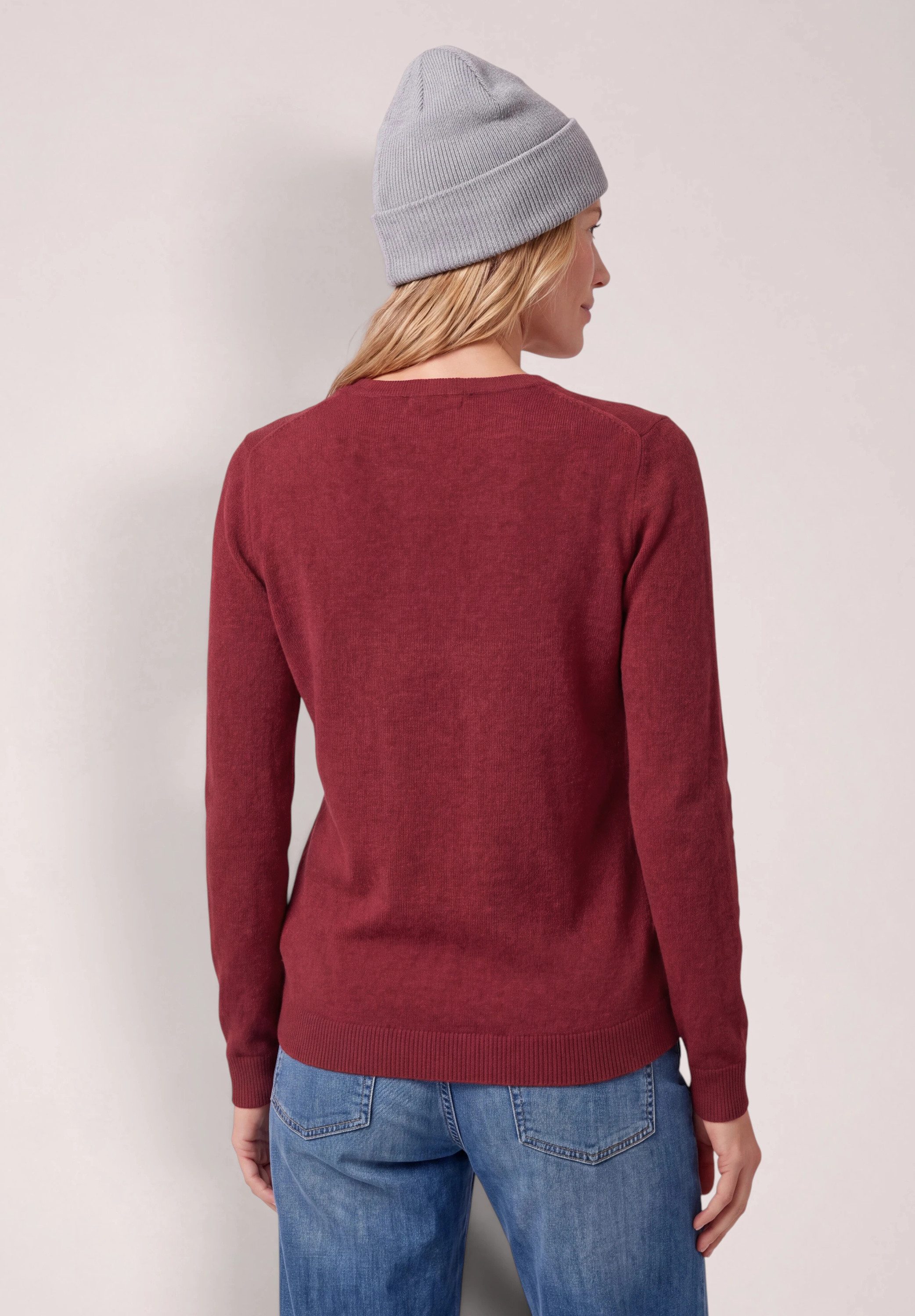 CECIL Strickpullover mit V-Ausschnitt