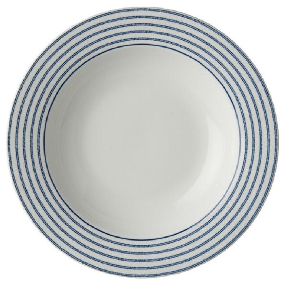 LAURA ASHLEY Suppenteller Tiefer Teller Blueprint Candy Stripe (22cm)