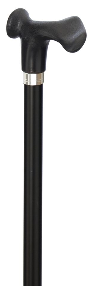GASTROCK Gehstock GASTROCK Comfort-Stock Schwarz Links 75–100 cm, Einzelartikel, 1-tlg., 1 Stück, Griff links, höhenverstellbar, anatomischer Griff, mit Gummipuffer